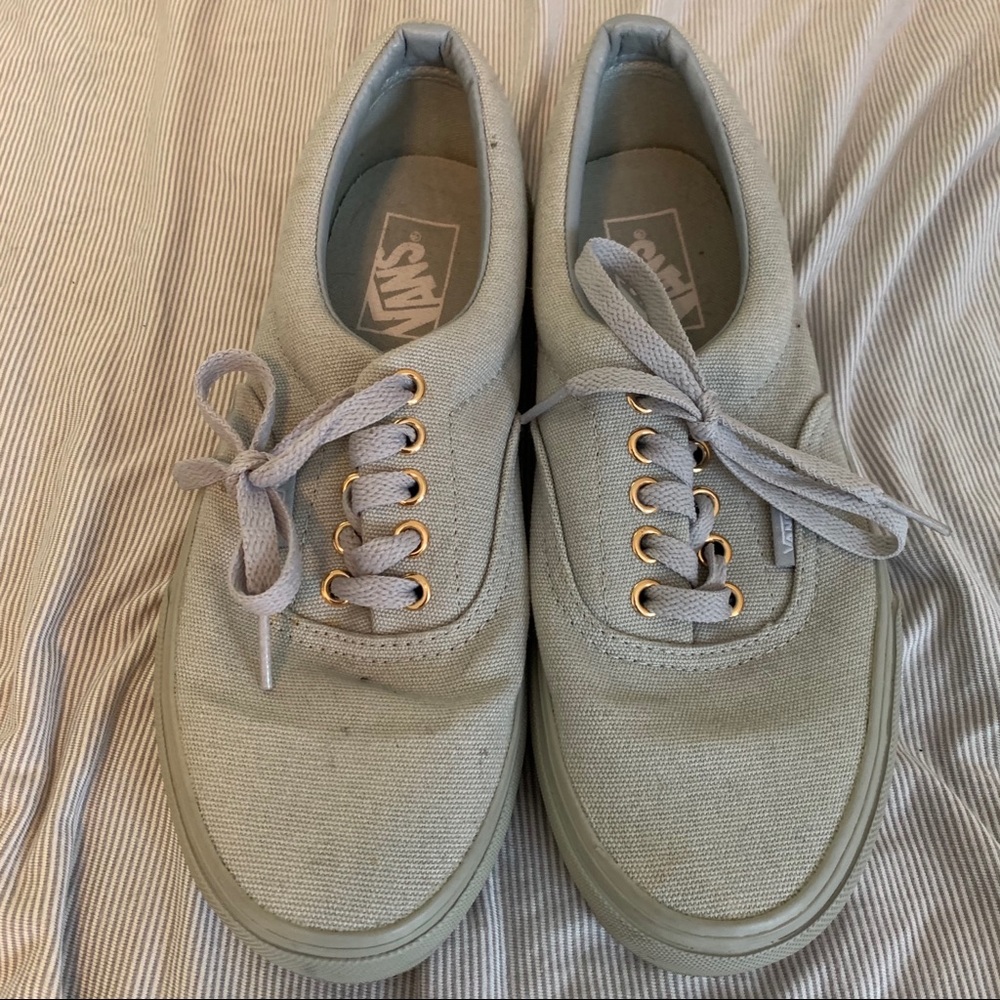 Grey & Gold Women’s Vans Era - Size 8